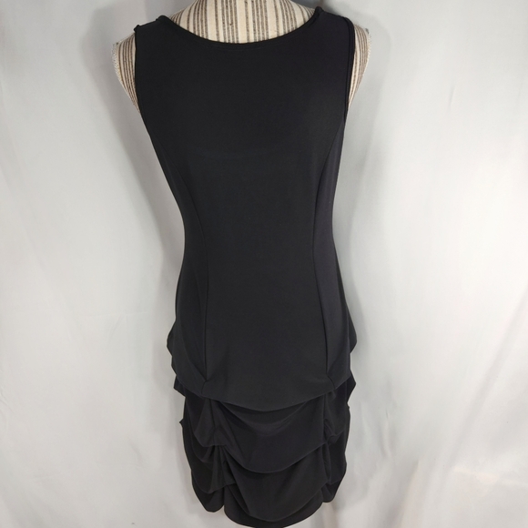 Tiana B. Black Sleeveless Gathered Skirt Pull On Dress Size Small - Picture 5 of 10